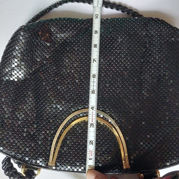 Vintage* Jotta Black Metallic Mesh Handbag - Picture 9 of 10